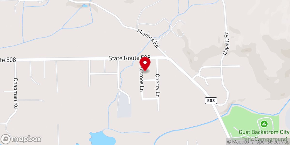 Map showing location of Morton Seventh-day Adventist Church