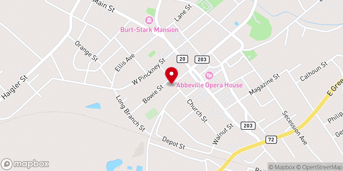 Map showing location of Trinity Episcopal Church