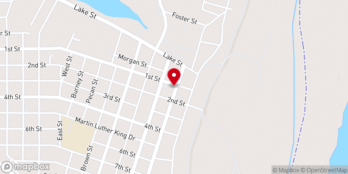 Map showing location of Town of Lake Providence