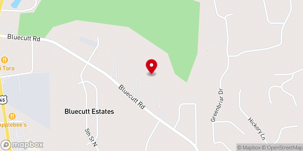 Map showing location of First Baptist Church Office