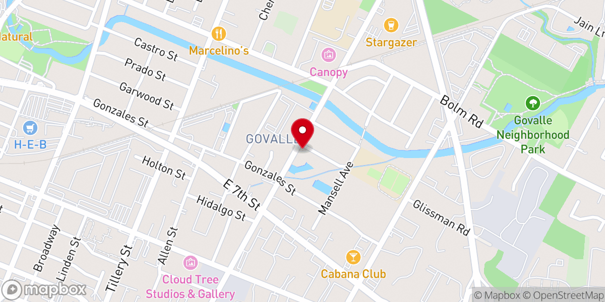 Map showing location of Springdale Church of God in Christ