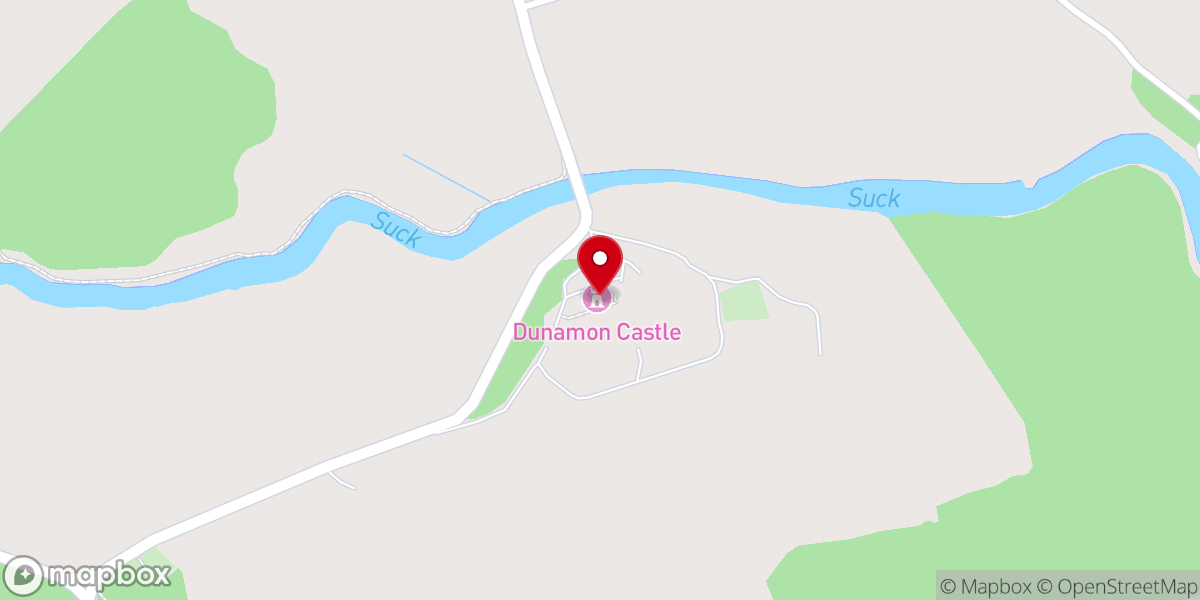 Map showing location of Donamon Castle