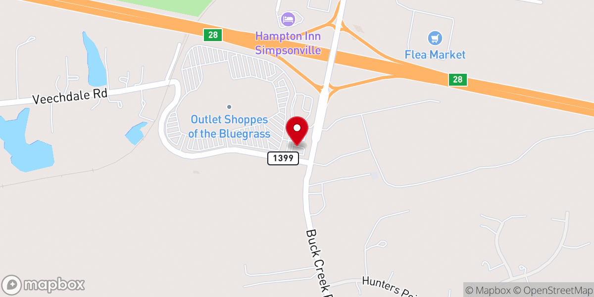 Map showing location of Culver’s