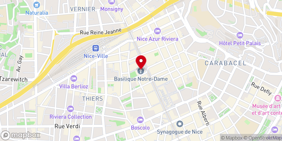 Map showing location of Basilique Notre Dame de l’Assomption