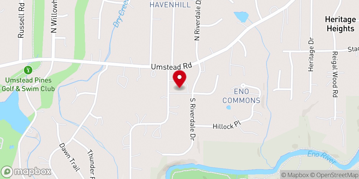 Map showing location of Temple Baptist Church