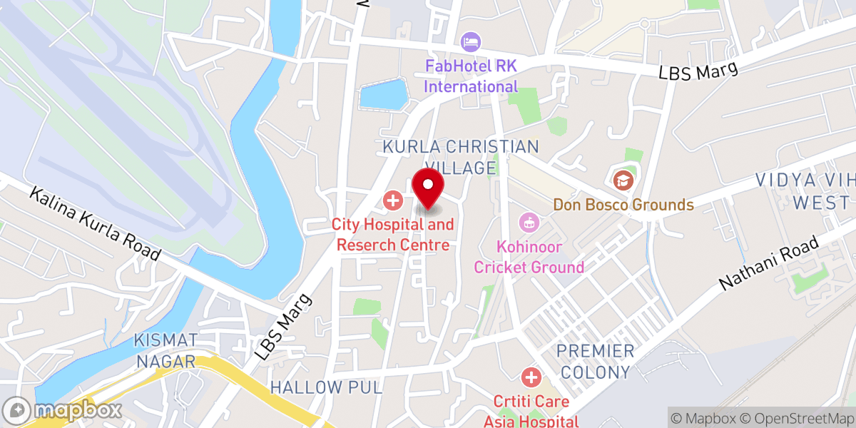 Map showing location of UBM Christa Kanthi Church