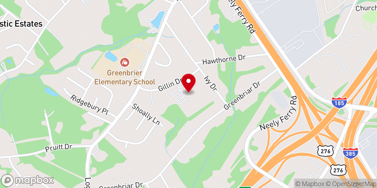 Map showing location of St Elizabeth Ann Seton Catholic Church