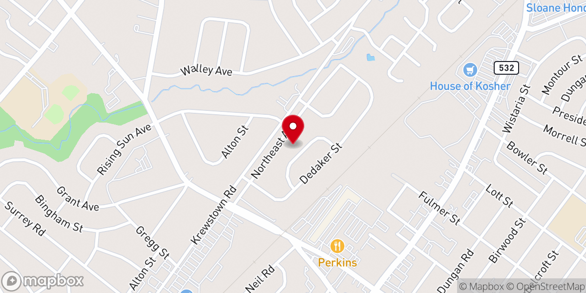Map showing location of Messengers Presbyterian Church