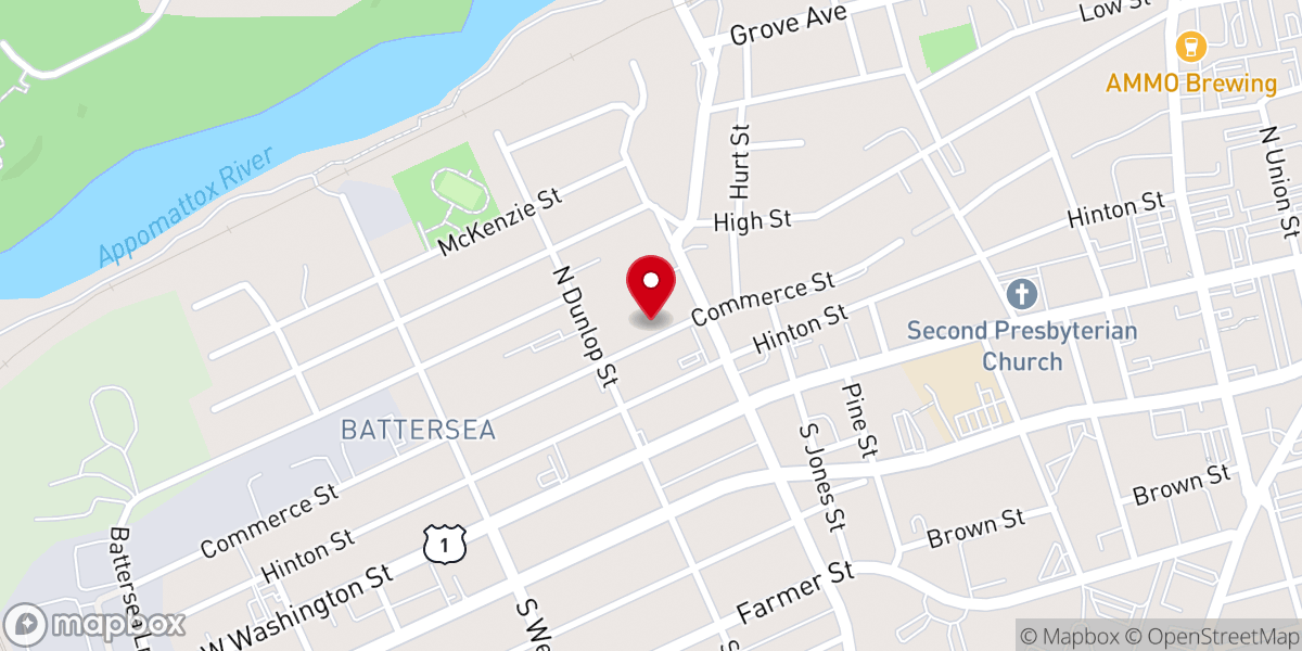 Map showing location of Downtown Churches United