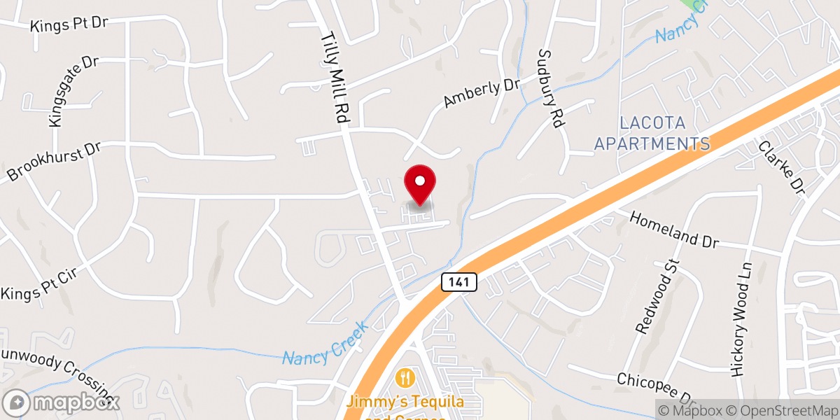 Map showing location of St. Mark Coptic Orthodox Church