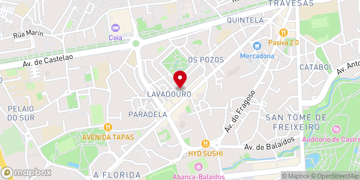 Map showing location of Parroquia de Santo Antonio da Florida