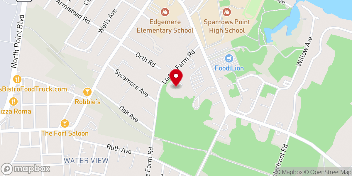 Map showing location of St. Luke's Place, a Catholic Charities Senior Community