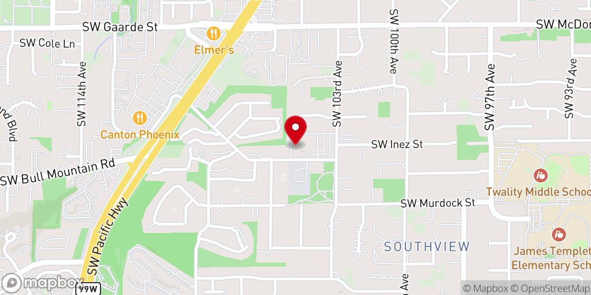Map showing location of Good News Portland Church