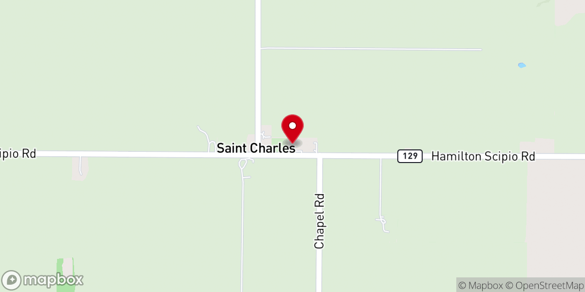 Map showing location of Saint Charles Methodist Church