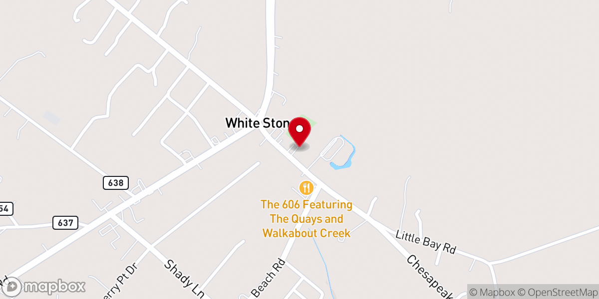 Map showing location of White Stone Baptist Church - Food Distribution Center
