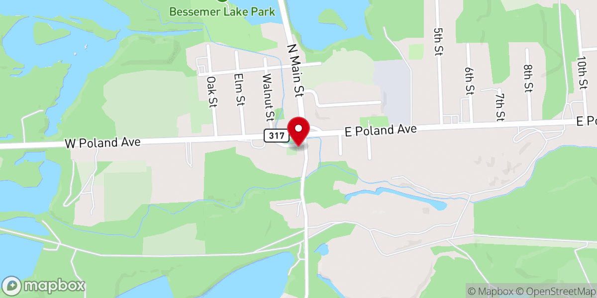 Map showing location of First Covenant Church