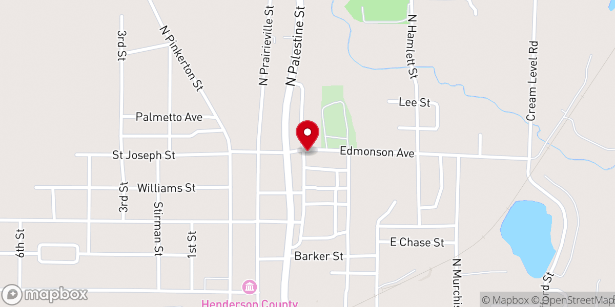 Map showing location of Mt Providence Baptist Church
