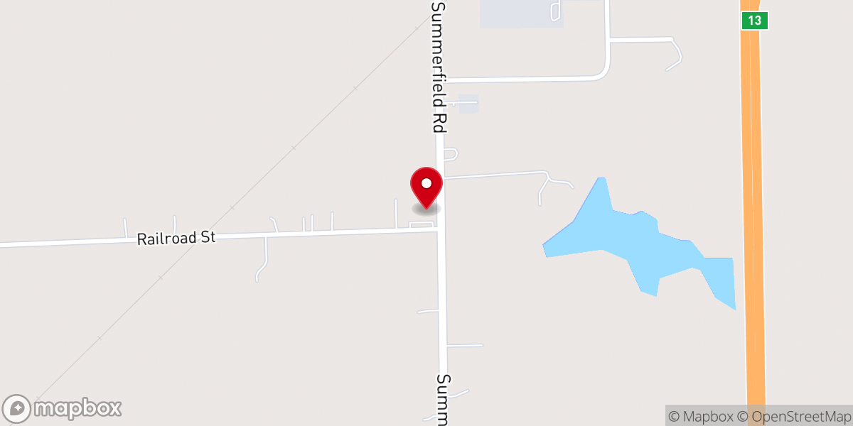Map showing location of Grace Bible Fellowship