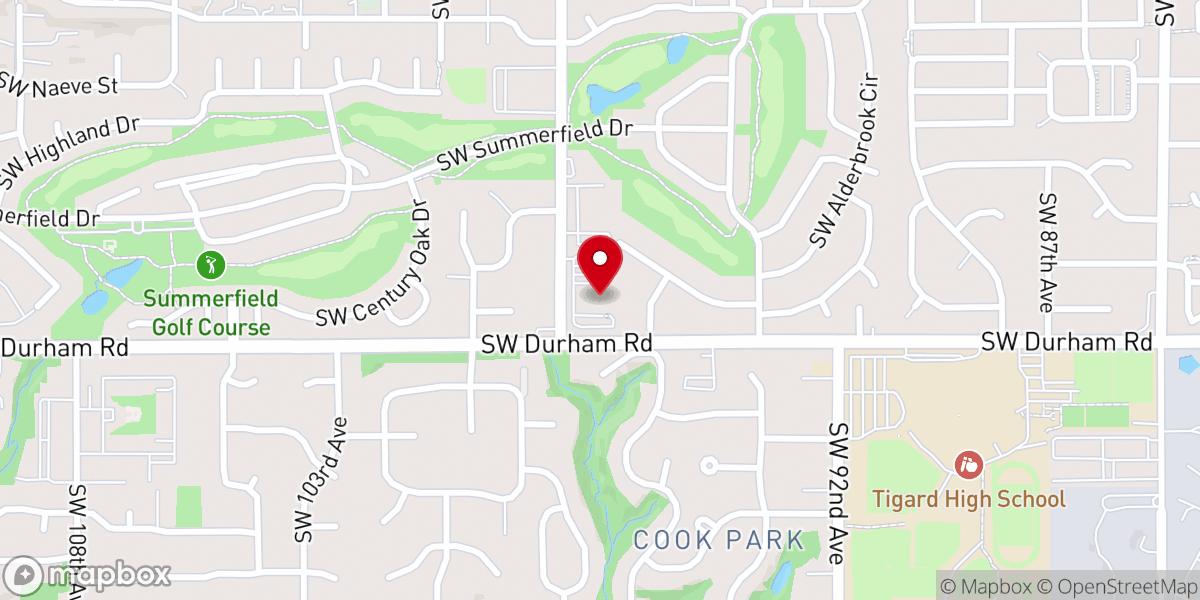Map showing location of Southwest Church of Christ