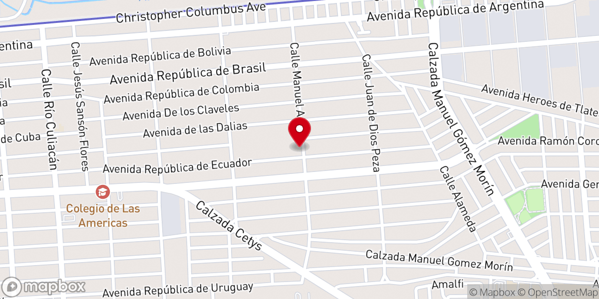 Map showing location of Parroquia de Nuestra Señora de San Juan de los Lagos