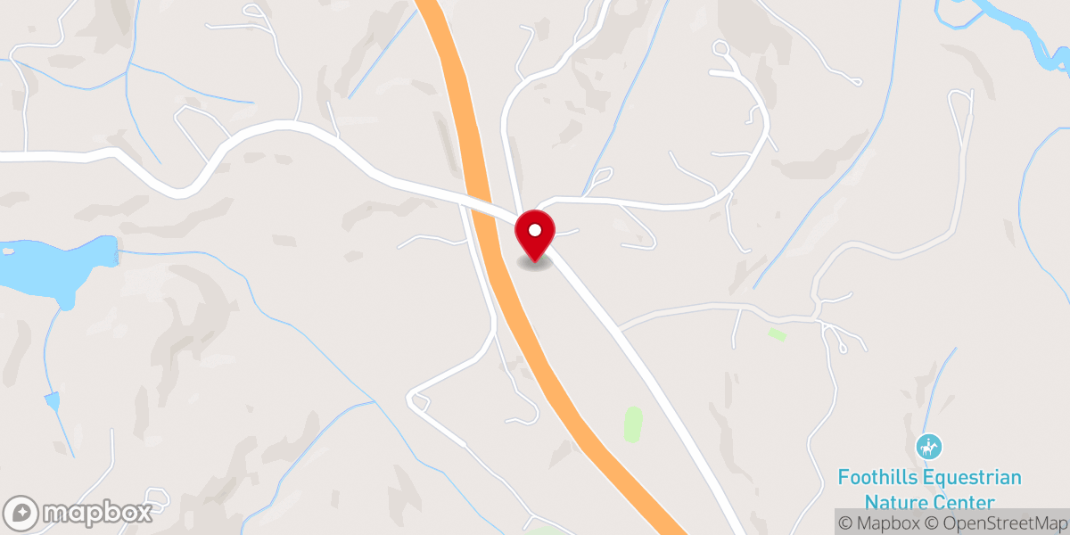 Map showing location of Morgan Chapel Baptist Church