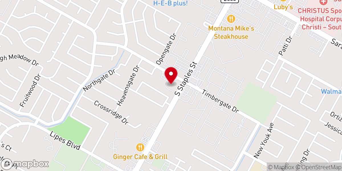 Map showing location of Second Baptist Church