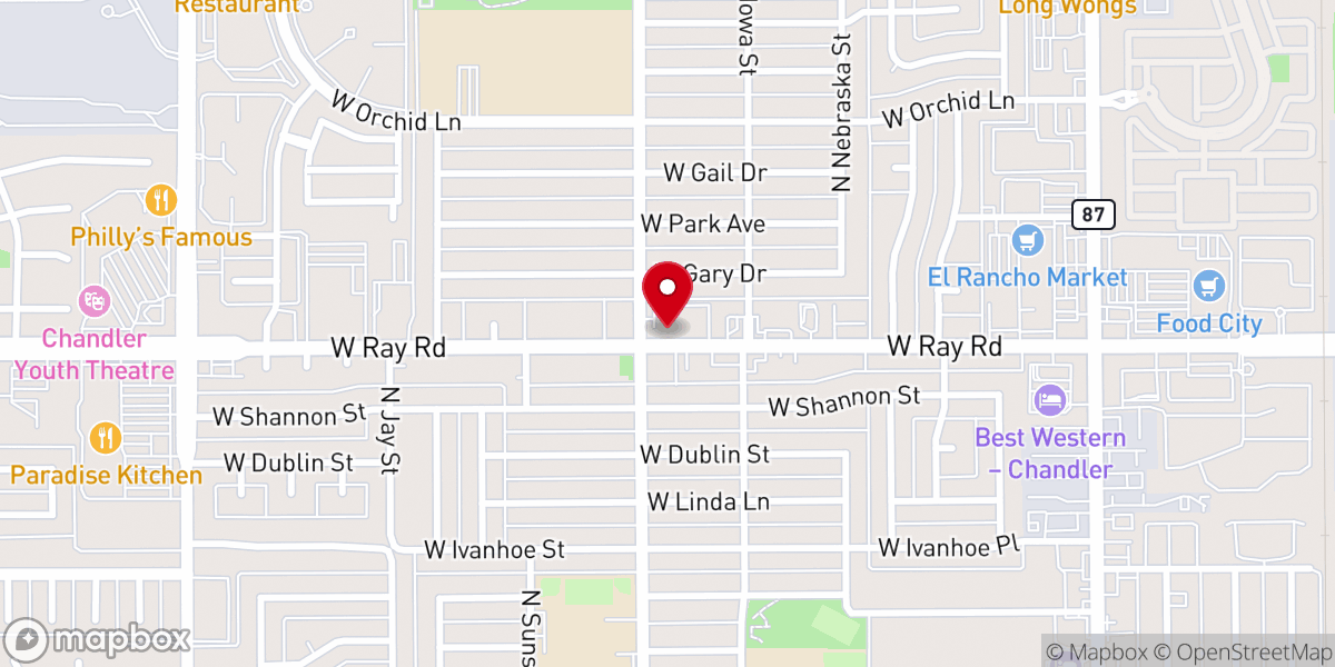Map showing location of Full Life Church