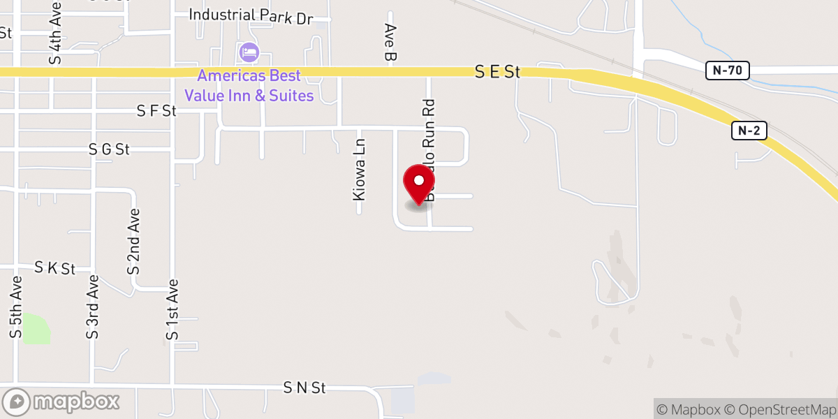 Map showing location of Third City Christian Church - Broken Bow