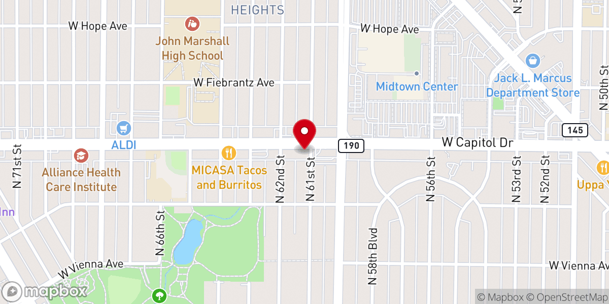 Map showing location of Praise Temple Church