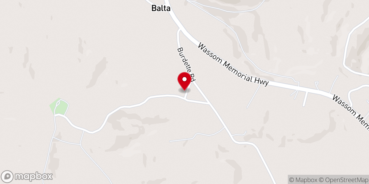 Map showing location of Johnson Chapel