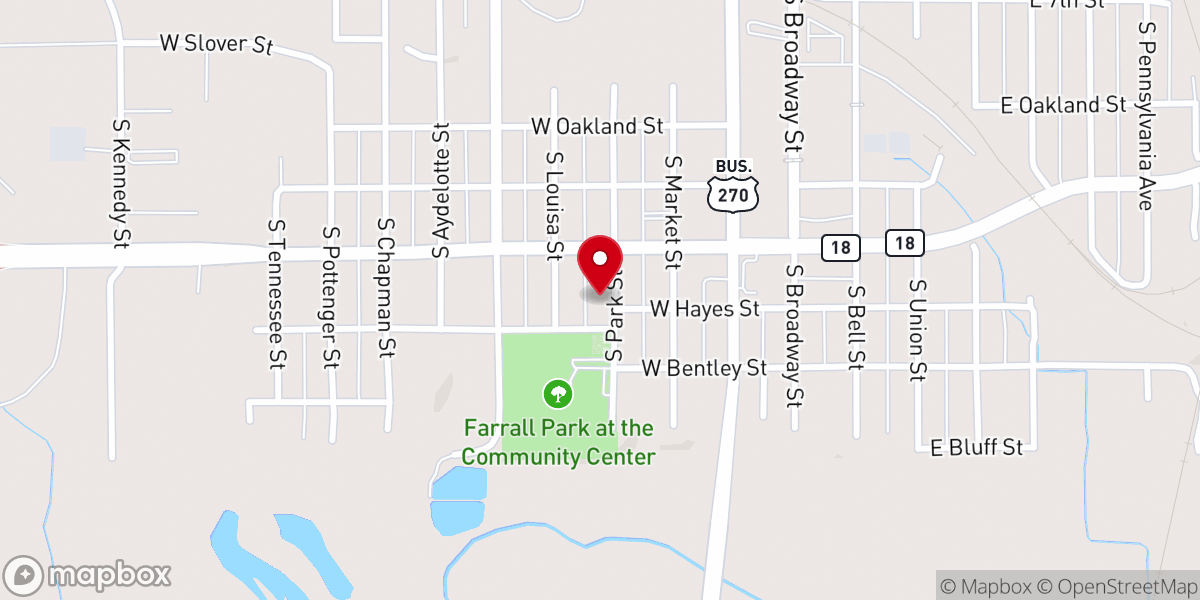 Map showing location of Faith Connection Church