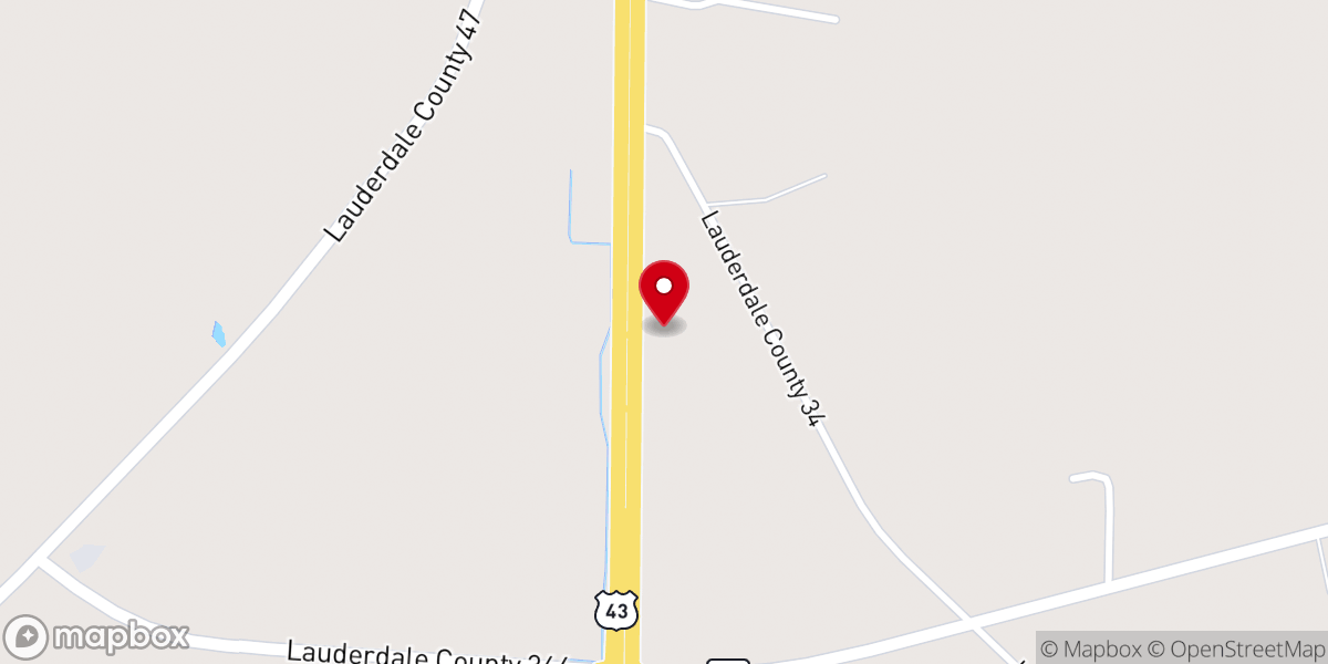 Map showing location of Midway Church of Christ