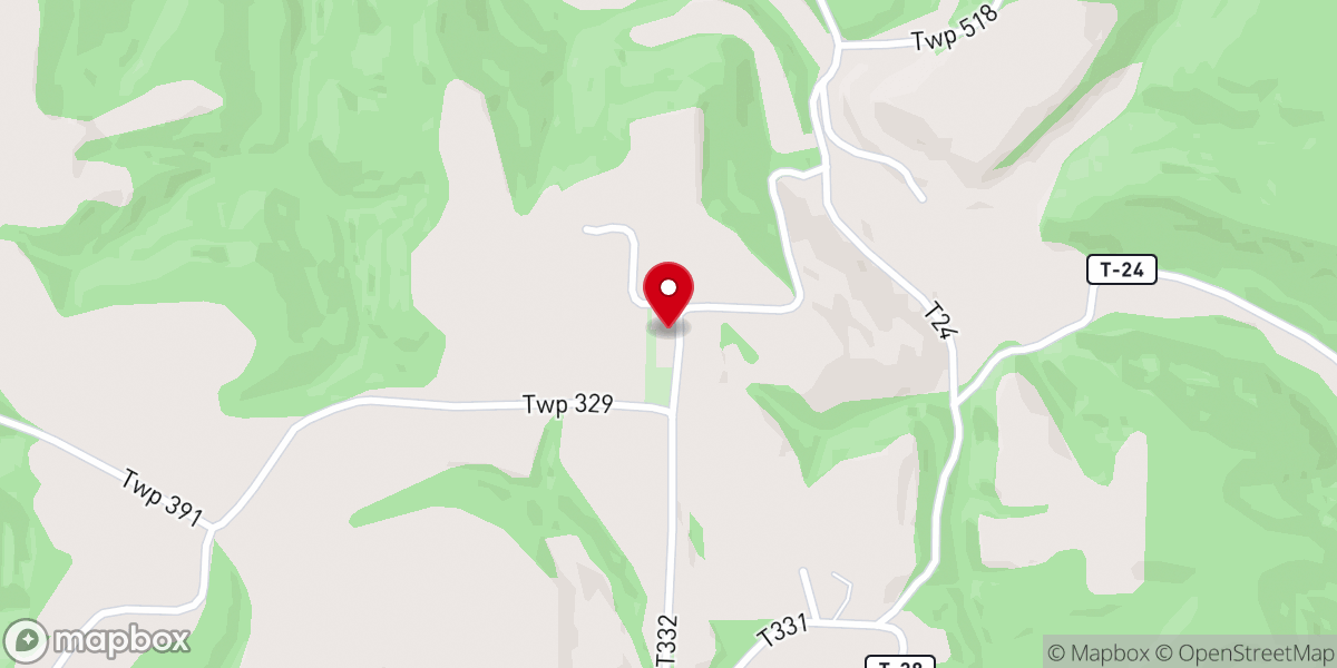 Map showing location of Berg Church