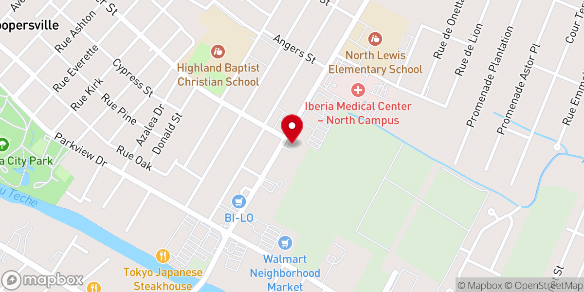 Map showing location of Cornerstone Cowboy Church Assemblies of God