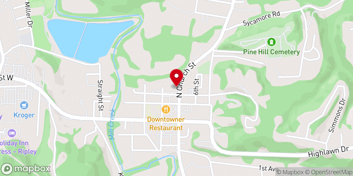 Map showing location of Bomar Club Inc