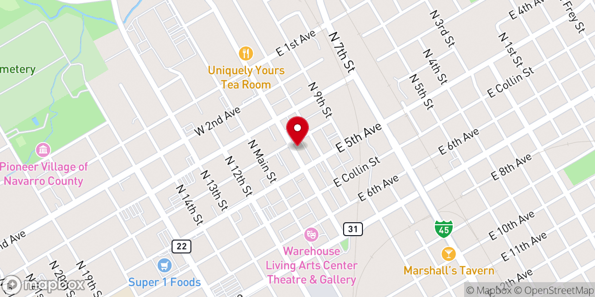 Map showing location of Grace Community Church