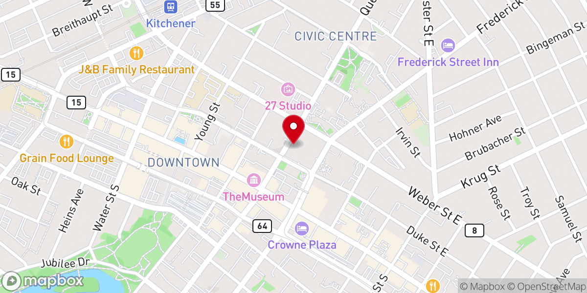 Map showing location of St Peter’s Church