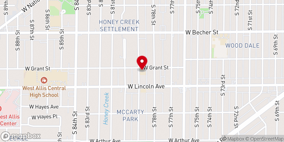 Map showing location of St. Paul's Lutheran School - Early Childhood Center