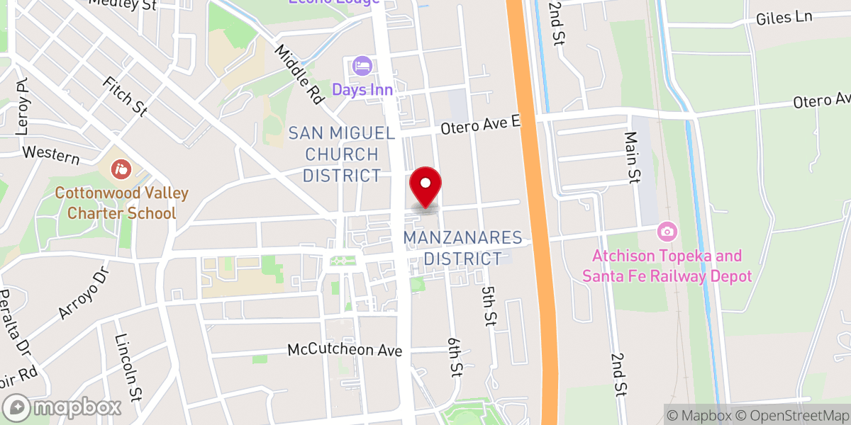 Map showing location of Church of the Epiphany Historic Site
