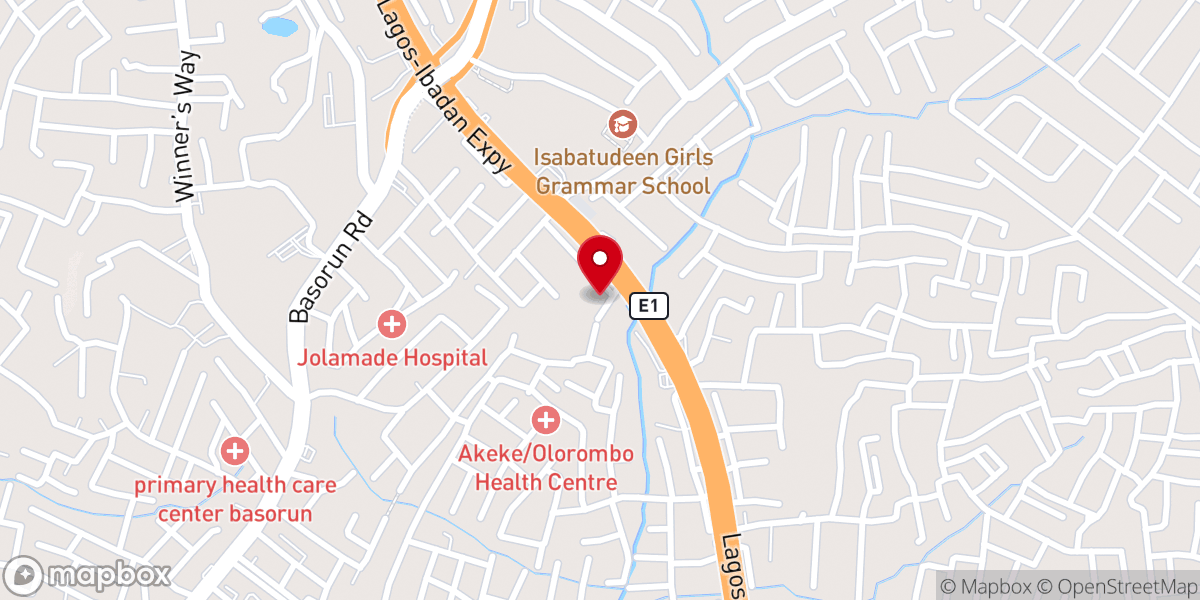 Map showing location of New Covenant Church