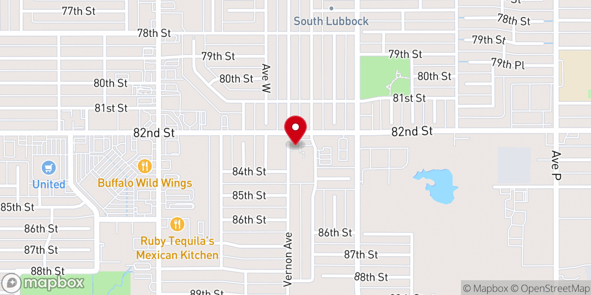 Map showing location of South Park Baptist Church