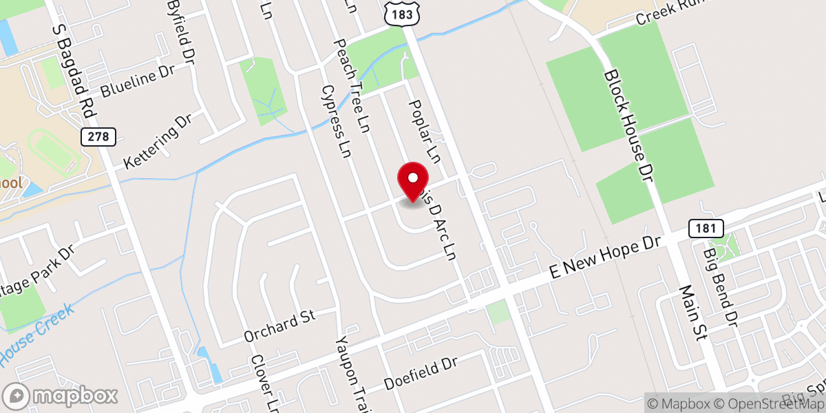 Map showing location of Iglesia Cristiana En Round Rock