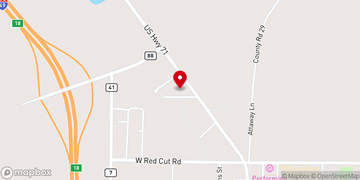 Map showing location of Sanctuary of Hope Church