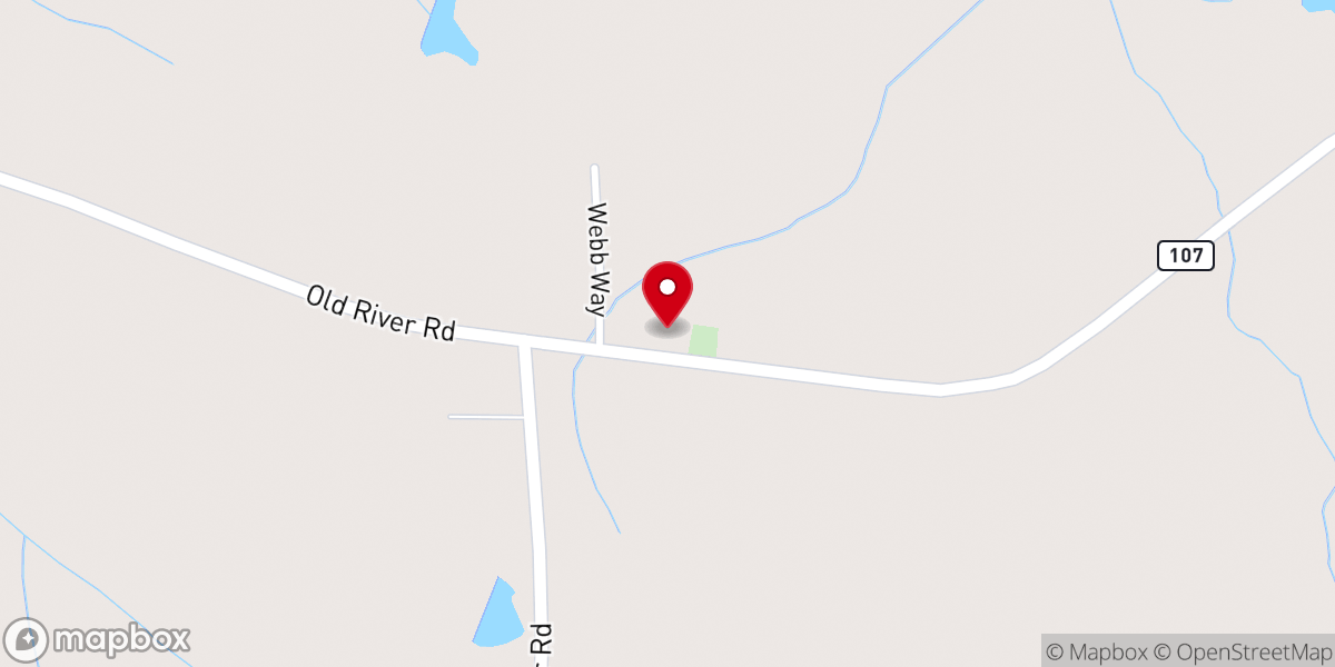 Map showing location of Rocky Creek Church