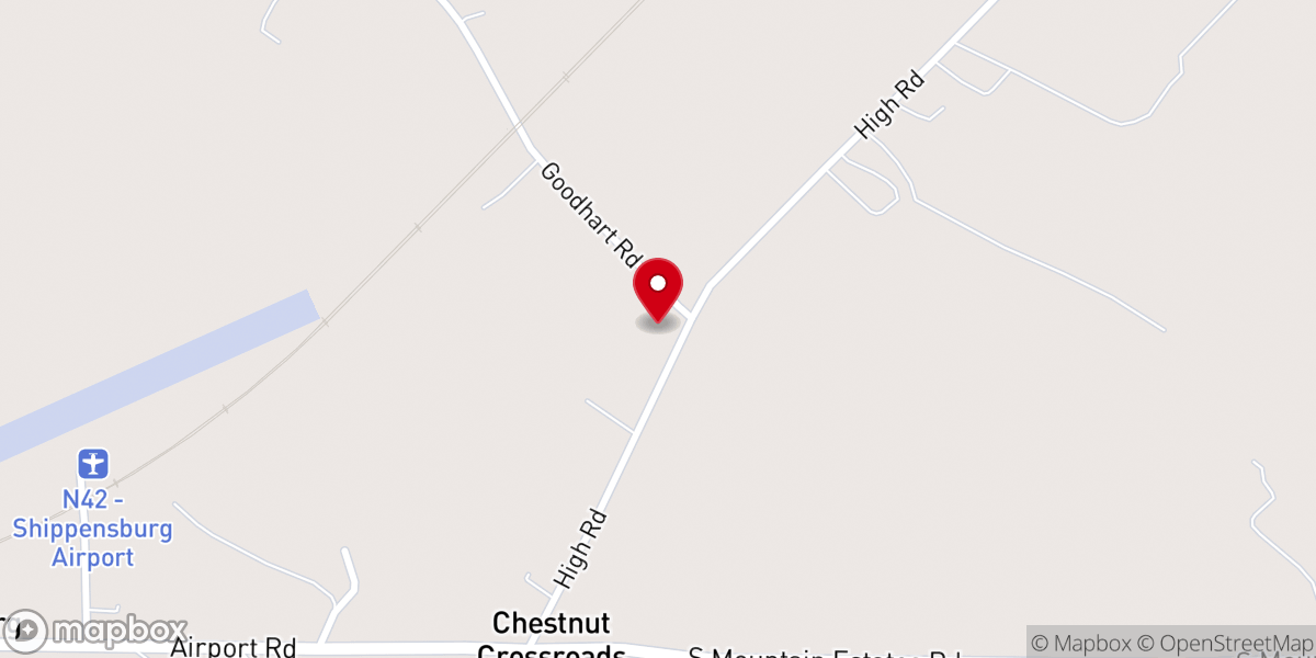 Map showing location of Living Faith Mennonite Church