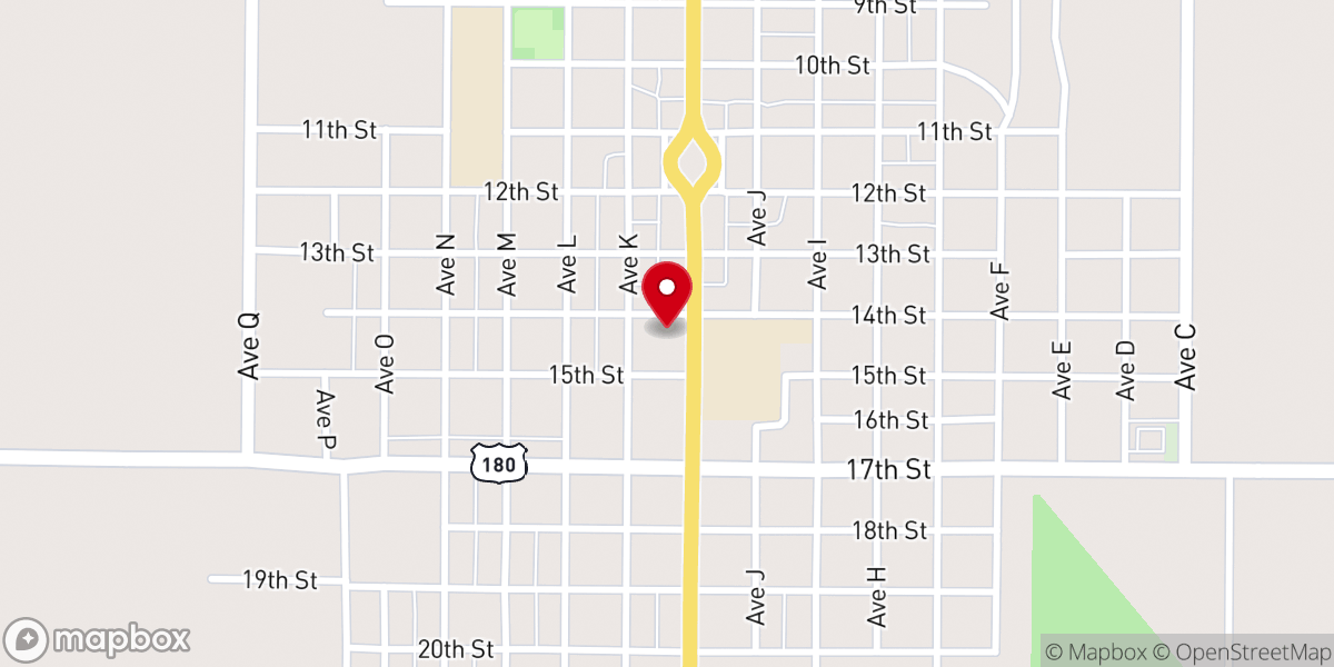 Map showing location of Church of Christ