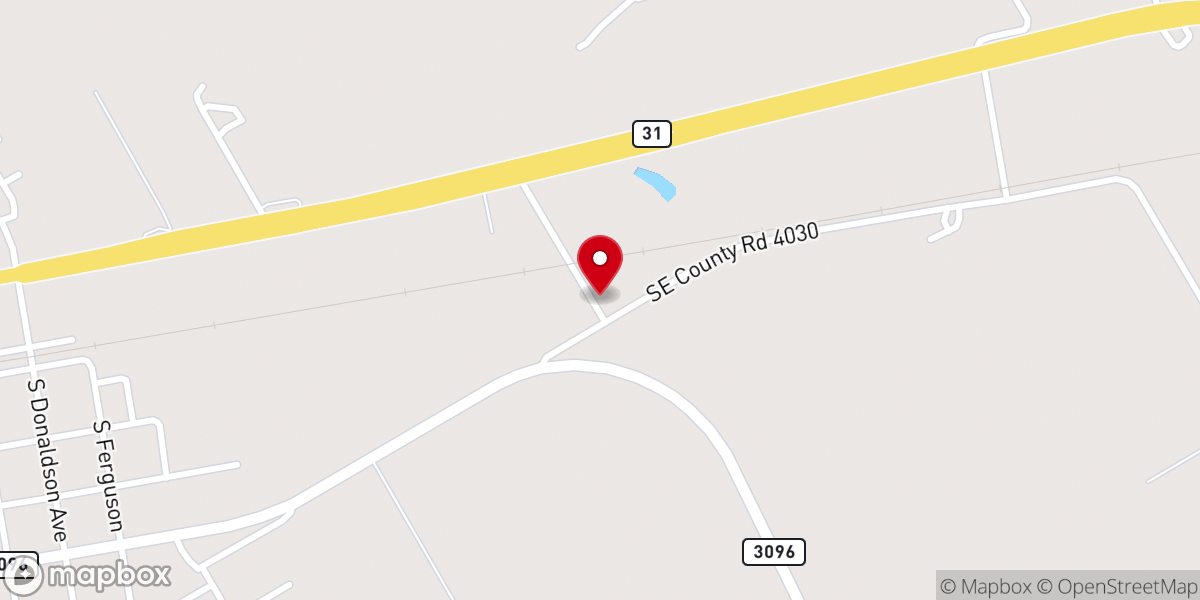 Map showing location of Temple of Praise Church