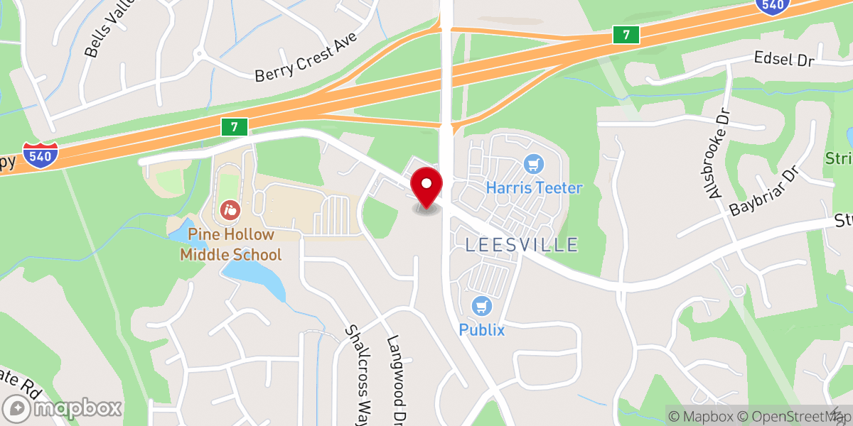 Map showing location of Christ Fellowship Leesville