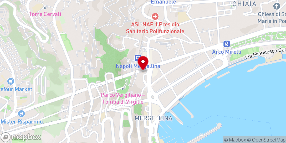 Map showing location of Chiesa di Santa Maria di Piedigrotta