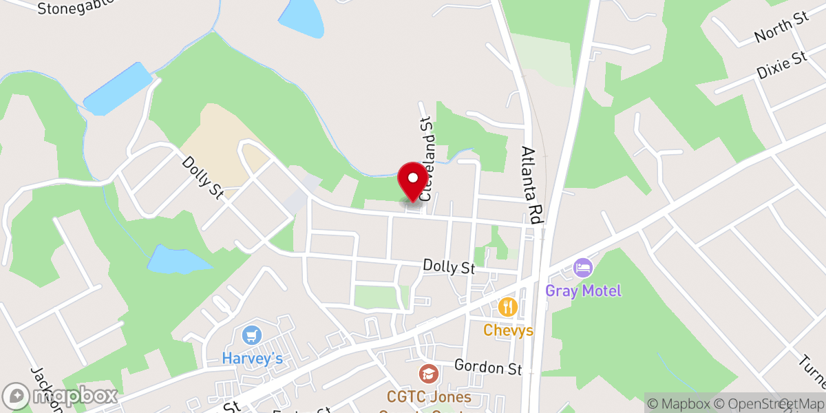 Map showing location of Mt Salem Baptist Church
